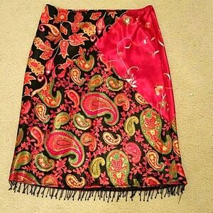 Luna Chix Dressy Skirt with Beaded Bottom L